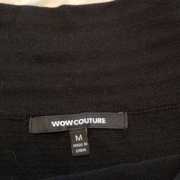 WOW Couture Black Bodycon Slip on Party Dress, Size Medium - Picture 8 of 11